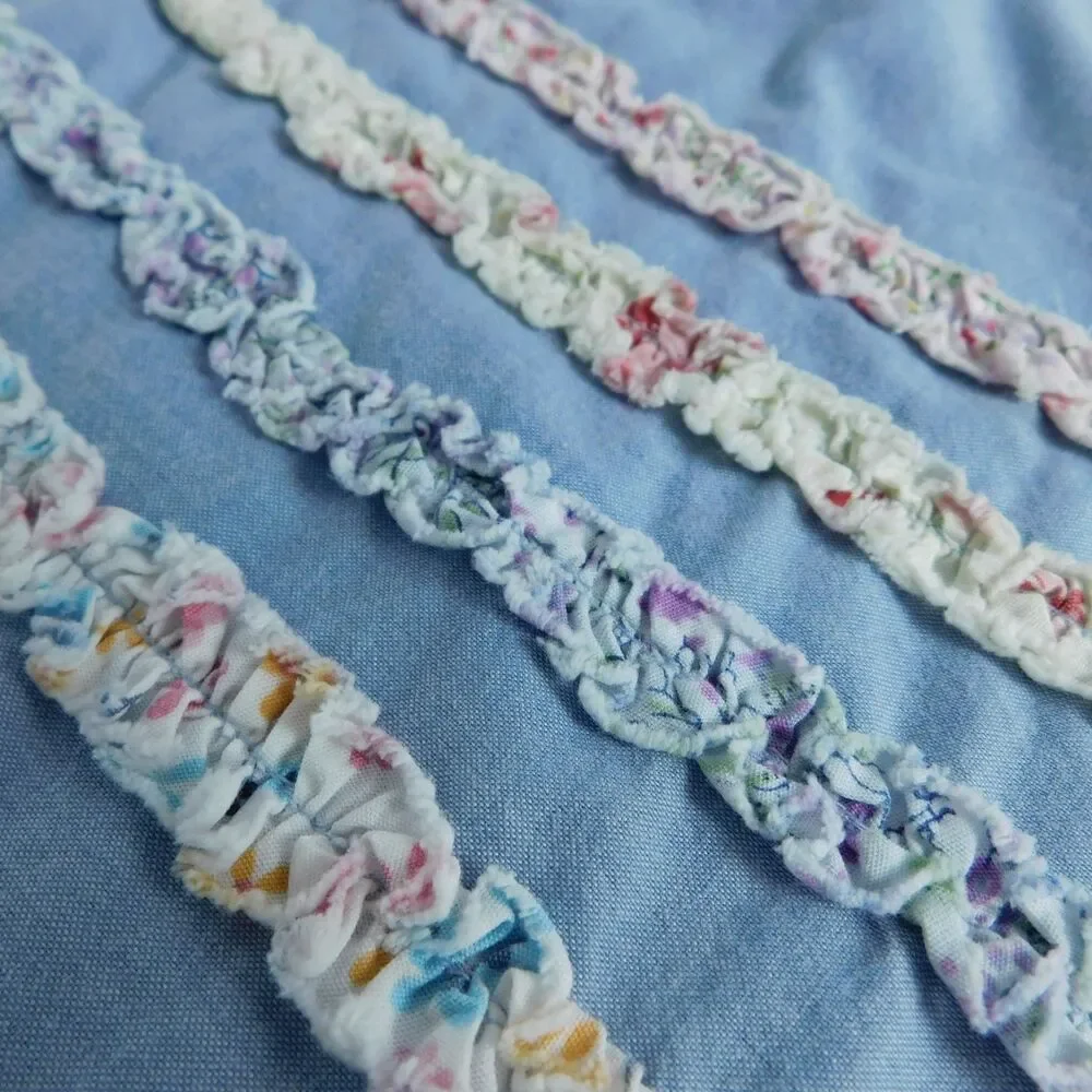 Liz & Me Blouse Shirt Button Up Blue Cotton Embellished Short Sleeve 3XL 26/28 ! - Picture 9 of 12
